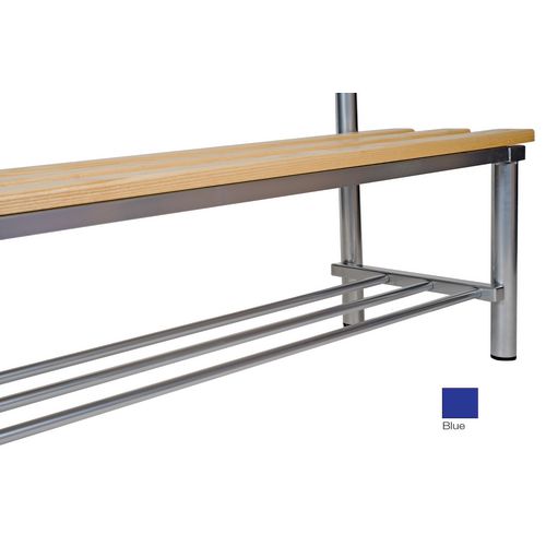 Club mezzo deep/solo shoe rack, blue 1000mm wide x 400mm deep