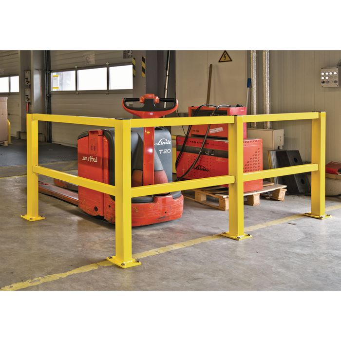 Bull Line Rack System Black Bull medium duty railing system - lateral rail - indoor use