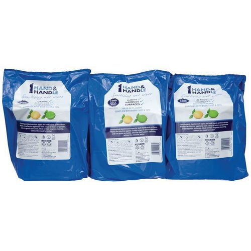 Wet Wipe Station Refills - Colour: Blue - Depth mm: 23 - Diameter mm: 23 - GTIN: 5052105343037