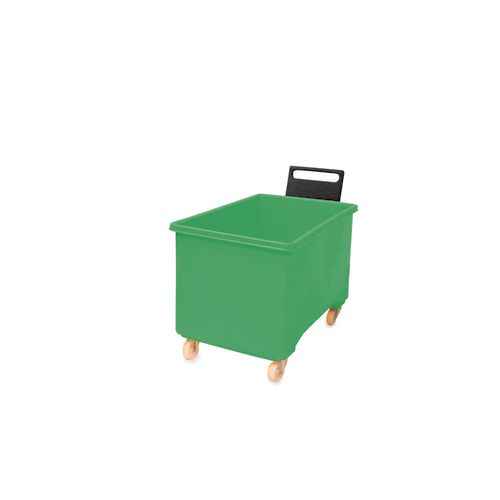 Slingsby mobile pallet box - Base Material: Polypropylene - Colour: Green - External Height mm: 711