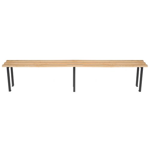 Classic mezzo bench 2000x350mm 3 U shape legs - black - Bench Height mm: 450 - Colour: Black