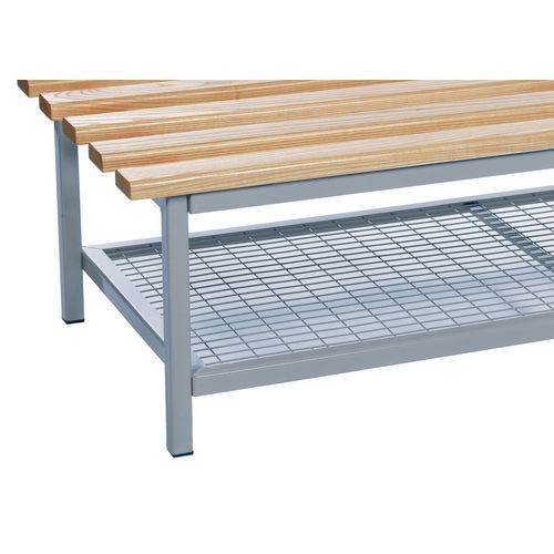 Evolve Mezzo Shoe Rack 1000Mm - Silver - Bench Height mm: 450 - Colour: Silver - Depth mm: 325