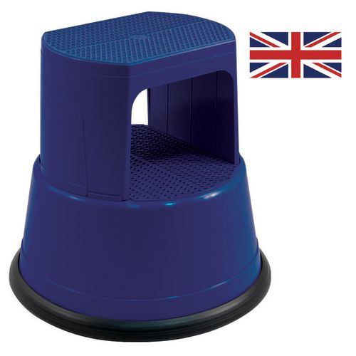 Plastic kick step - fully assembled - Base Diameter mm: 440 - Capacity kg: 150 - Colour: Blue