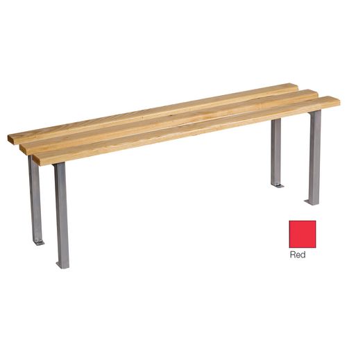 Classic mezzo bench 1000x350mm 2 U shape legs - red - Bench Height mm: 450 - Colour: Red