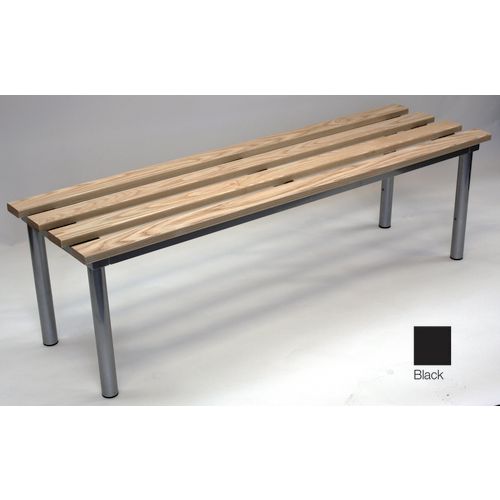 Club mezzo deep freestanding bench - Bench Height mm: 450 - Colour: Black - Depth mm: 450