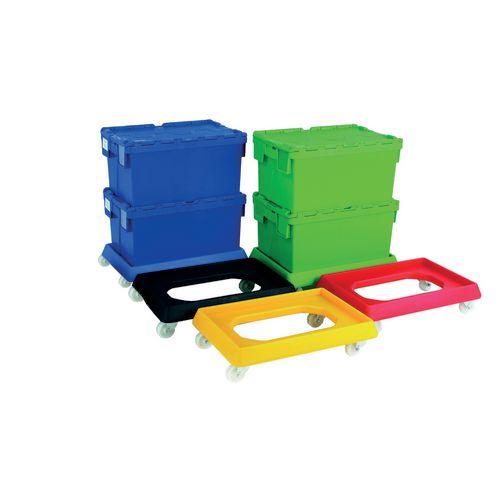 Coloured dollies - blue - Application: For 400 x 600mm base containers - Capacity kg: 250