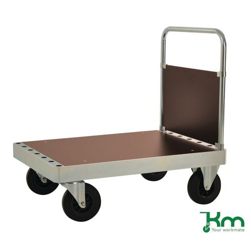 Konga extra heavy duty zinc plated single-ended platform truck - Capacity kg: 800