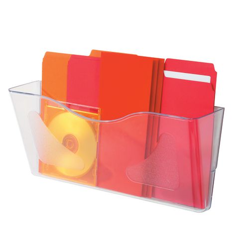 Clear document pockets - Colour: Clear - Depth mm: 105 - GTIN: 5059908114192 - Height mm: 180